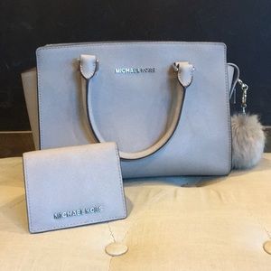 Selma Medium Saffiano Leather Satchel